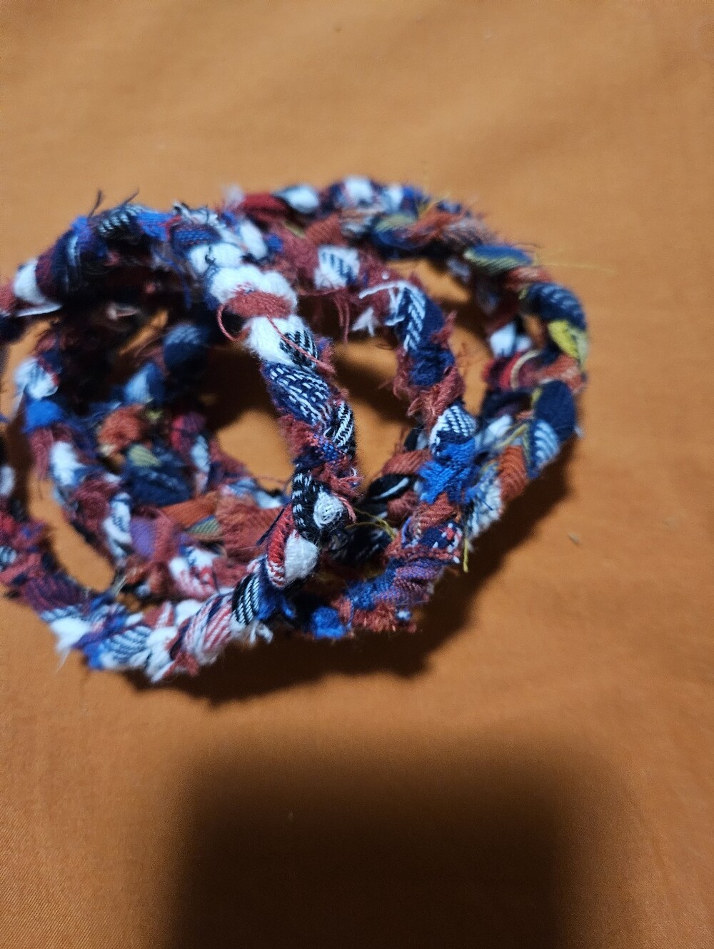 5 Handmade Recycled Rag Flannel Bangles